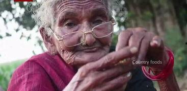 印度老奶奶吃葫芦瓜